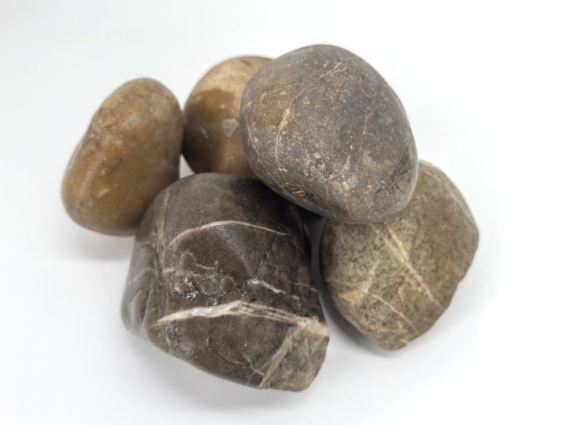 Preview: Flusskiesel Stein für Aquarien und Teiche